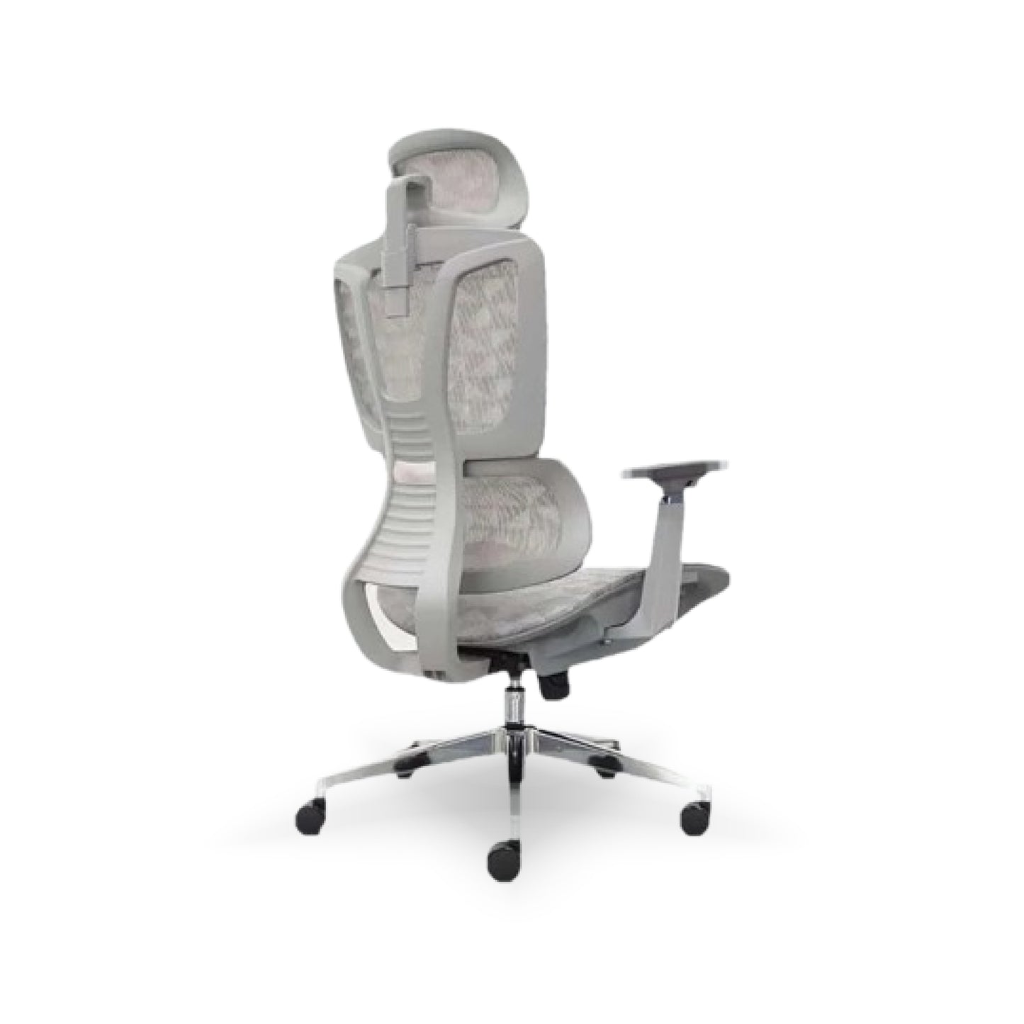 121 H/B Benz Ergonomic Mesh Office Chair – High Back with Adjustable Lumbar, Headrest & Armrests | Breathable Mesh Back, Chrome Base & Smooth Tilt Lock | Ideal for Long Working Hours