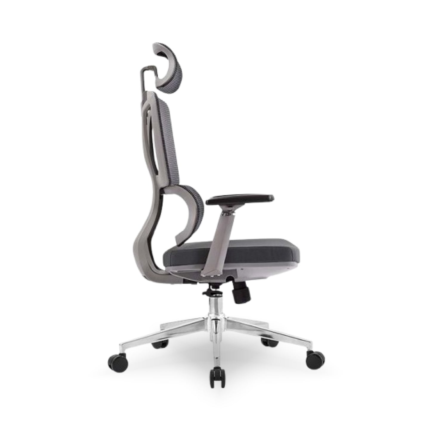 121 H/B Benz Ergonomic Mesh Office Chair – High Back with Adjustable Lumbar, Headrest & Armrests | Breathable Mesh Back, Chrome Base & Smooth Tilt Lock | Ideal for Long Working Hours