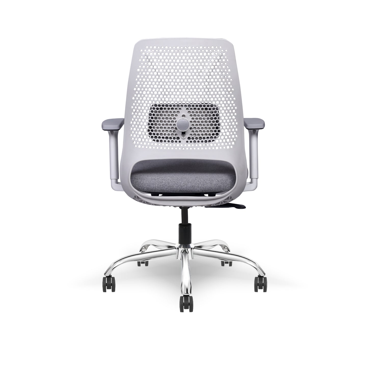 Hive Max Ergonomic Office Chair – Premium Ventilated Back, Adjustable Lumbar Support, and Chrome Base | Executive Comfort Redefined