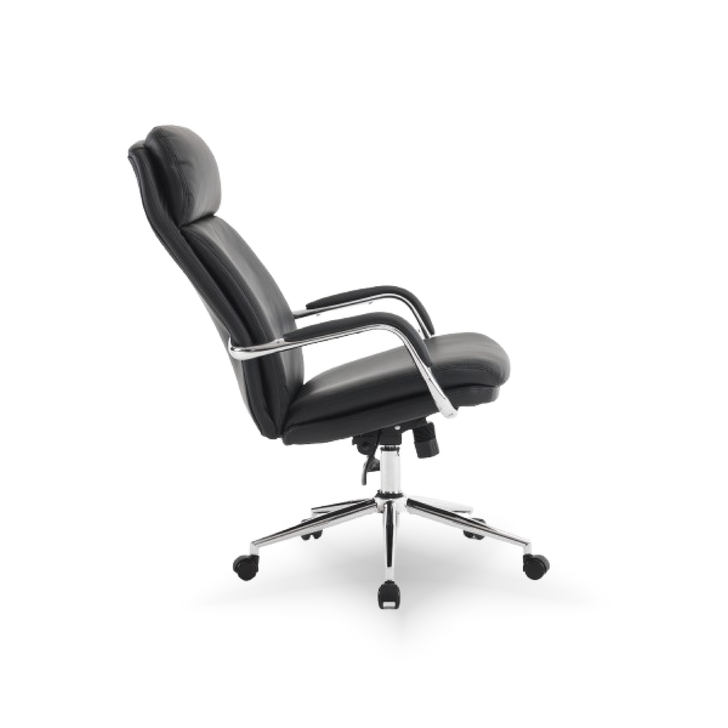 Bella Executive Office Chair – High Back Leather Chair with Padded Armrests & Chrome Base | Comfortable Swivel Chair for Office & Work-from-Home