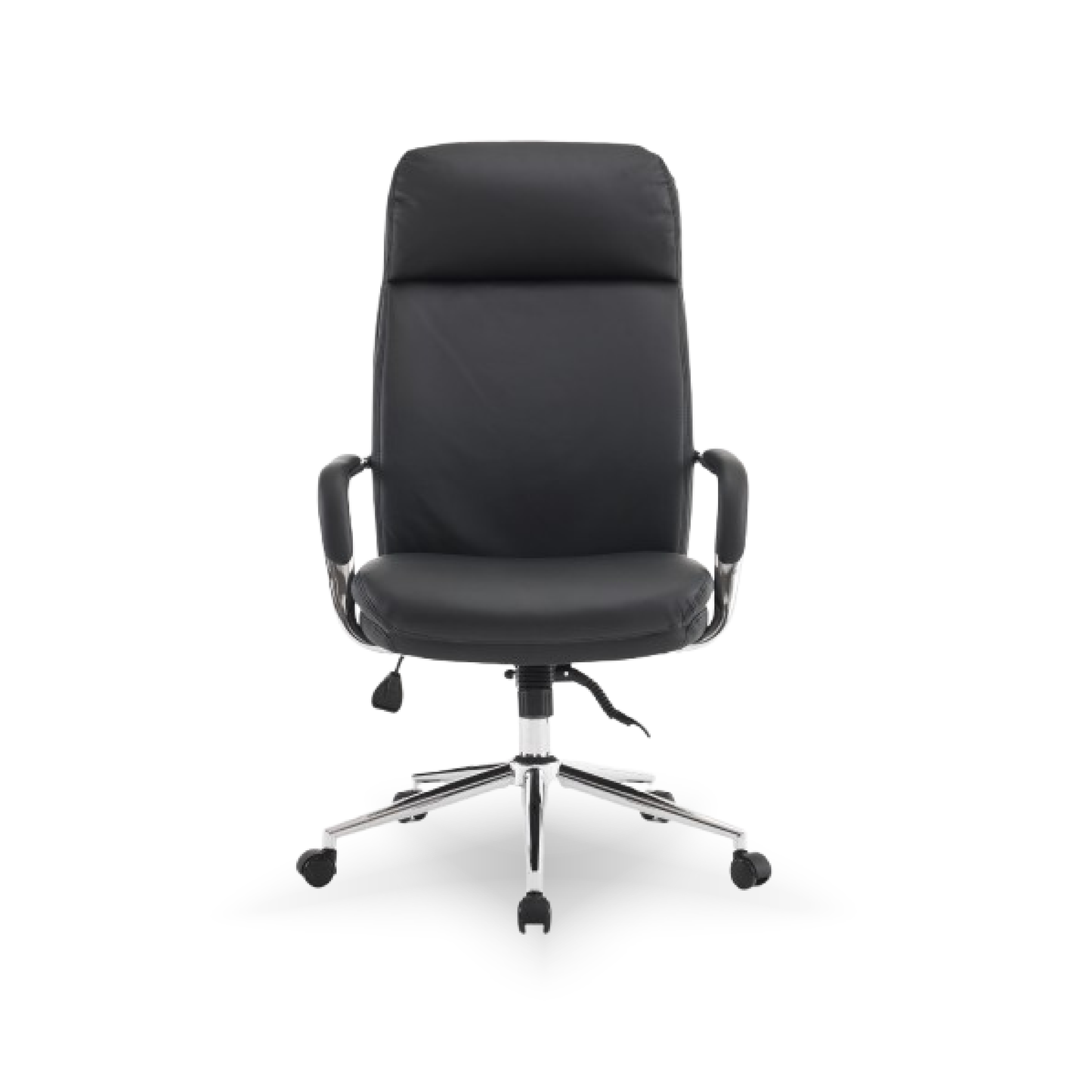 Bella Executive Office Chair – High Back Leather Chair with Padded Armrests & Chrome Base | Comfortable Swivel Chair for Office & Work-from-Home