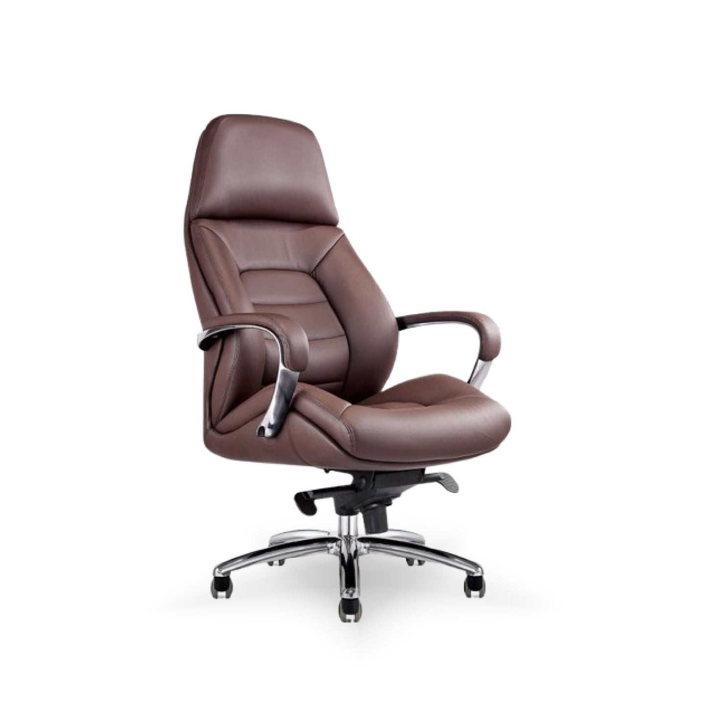 Comfy High Back | Half Leatherette Back | 5 Star Strong Aluminium Base | Boss Chair | Executive Chair | Directors & MD Chairs