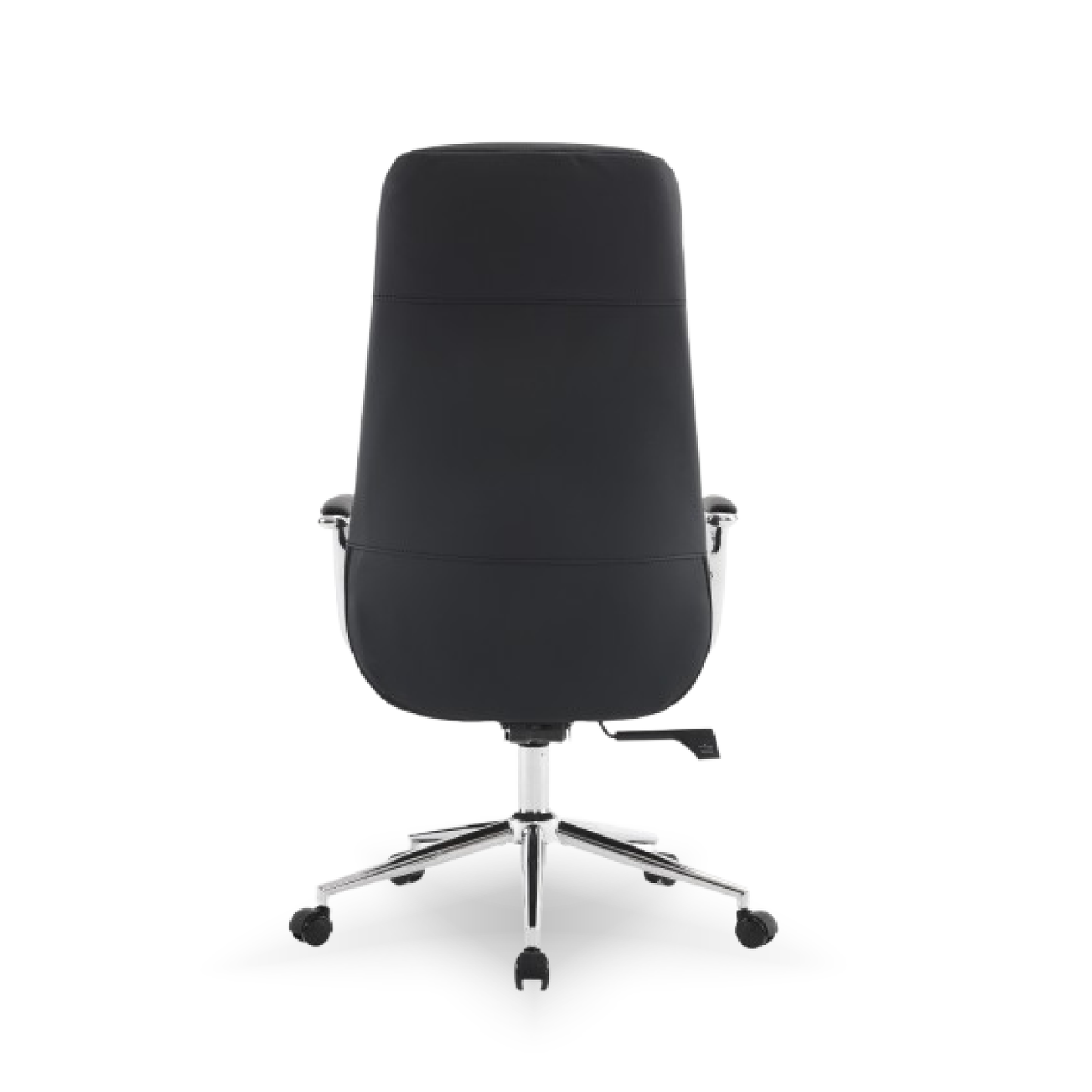 Discovery Premium Boss Chair | Minimal Scandinavian Design | Ergonomic Faux Leather Executive Office Chair with Cushioned Seat | Chrome Finish | High Back