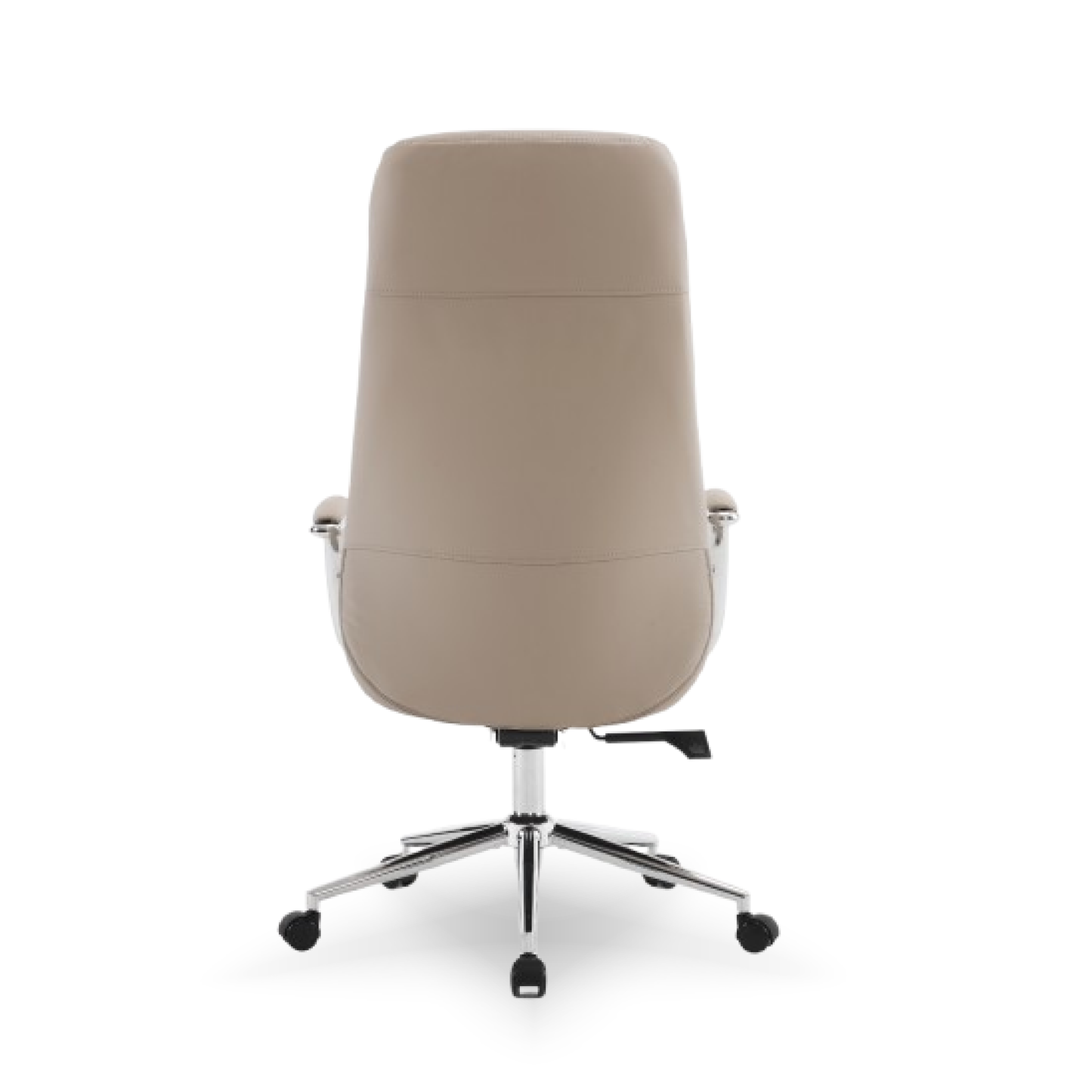 Discovery Premium Boss Chair | Minimal Scandinavian Design | Ergonomic Faux Leather Executive Office Chair with Cushioned Seat | Chrome Finish | High Back