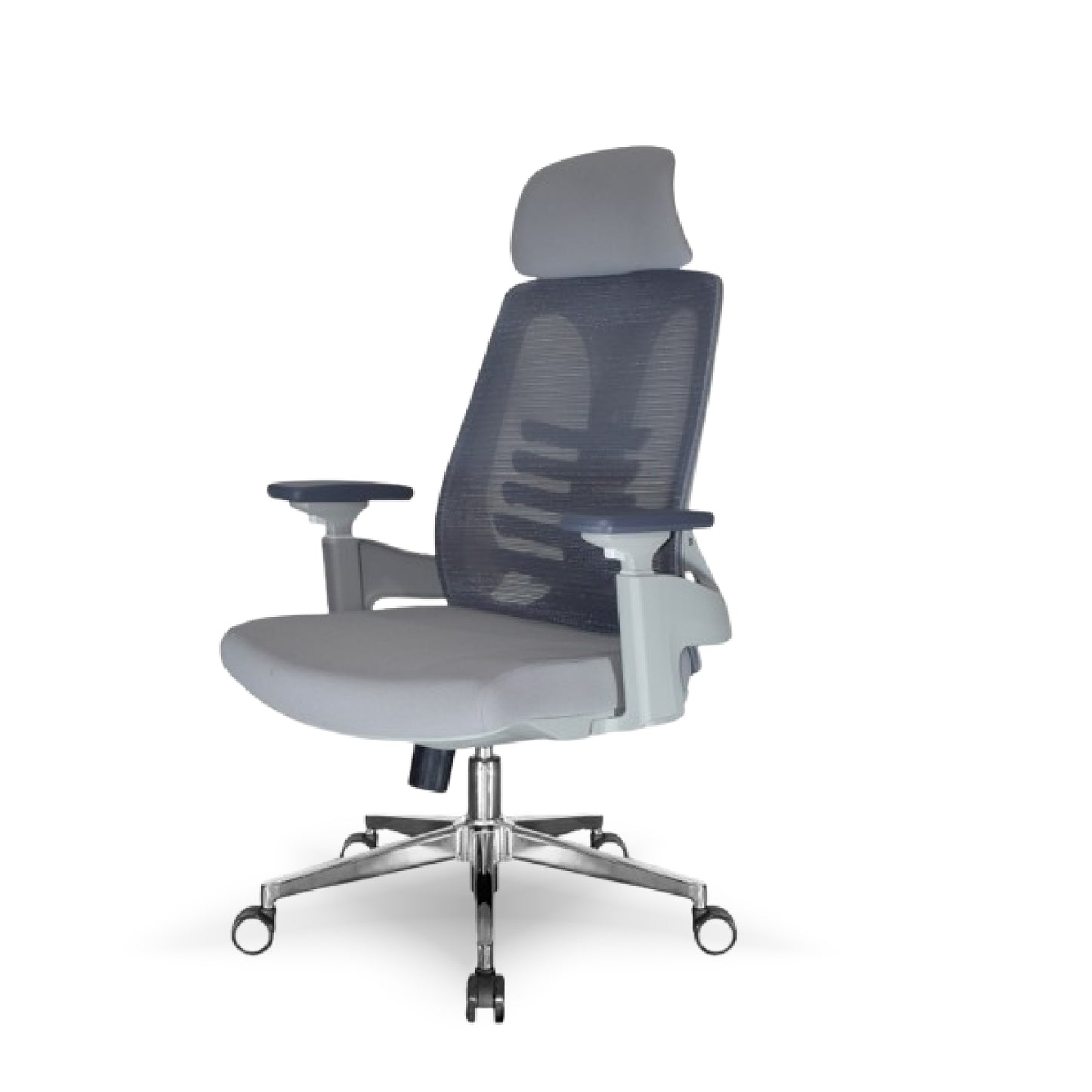 Spine H/B Executive Ergonomic Chair – High Back Mesh Design with Headrest, Adjustable Arms & Chrome Base | Premium Office Comfort