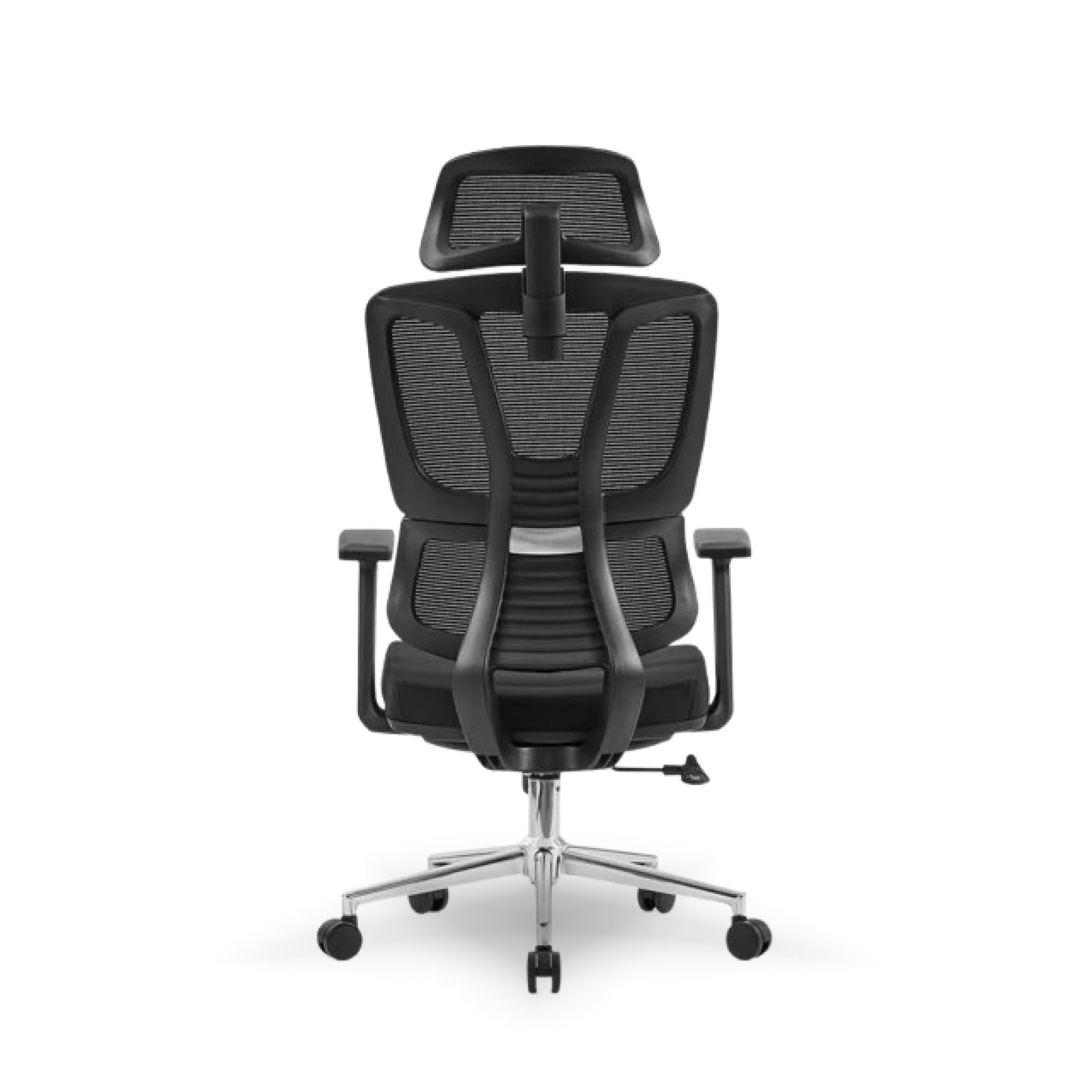 121 H/B Benz Ergonomic Mesh Office Chair – High Back with Adjustable Lumbar, Headrest & Armrests | Breathable Mesh Back, Chrome Base & Smooth Tilt Lock | Ideal for Long Working Hours