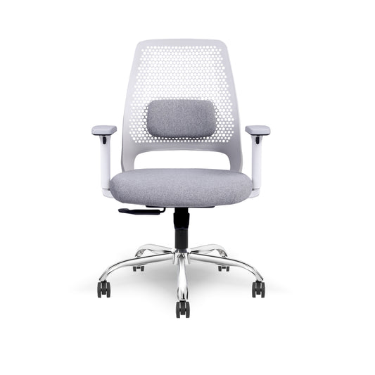Hive Max Ergonomic Office Chair – Premium Ventilated Back, Adjustable Lumbar Support, and Chrome Base | Executive Comfort Redefined