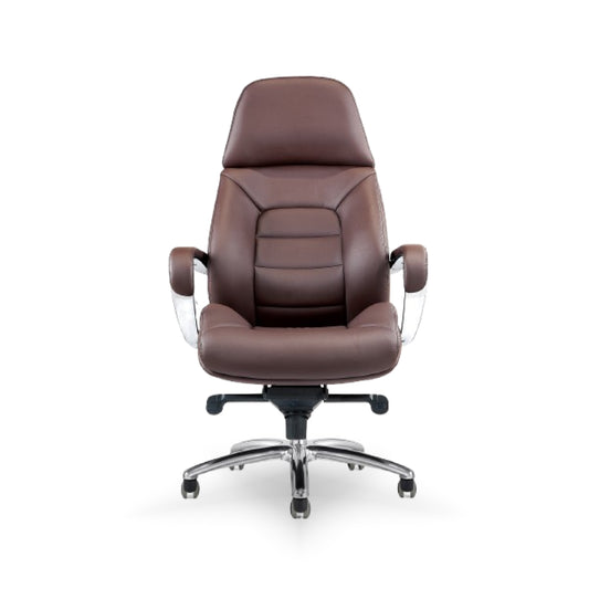 Comfy High Back | Half Leatherette Back | 5 Star Strong Aluminium Base  | Boss Chair | Executive Chair | Directors & MD Chairs